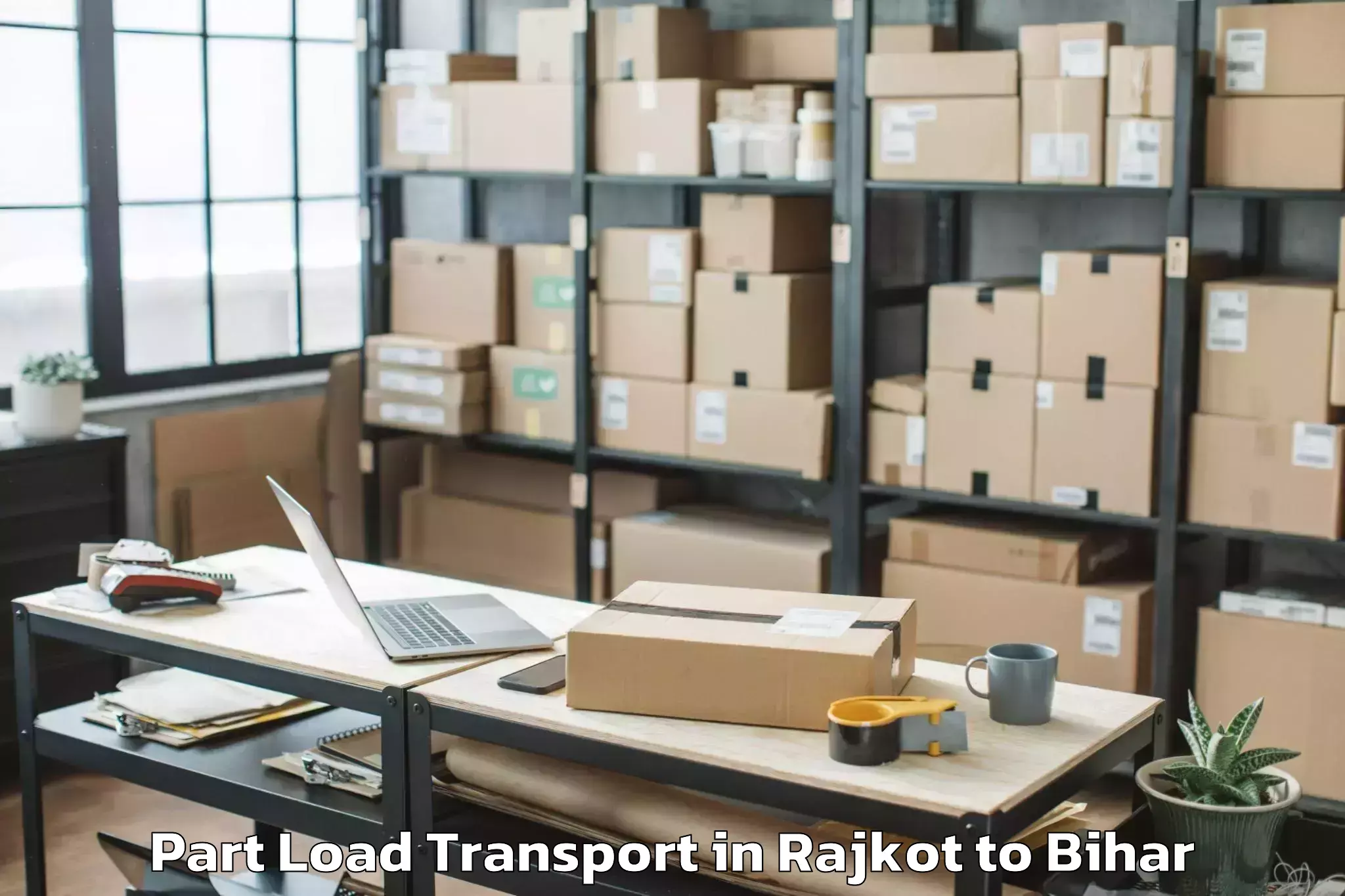 Rajkot to Mohania Part Load Transport Booking